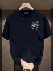 Men's Loose Fit Cotton Graphic T-Shirt – "GOODDAY" Print