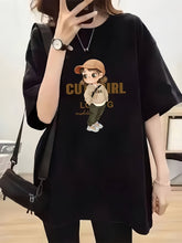 Women's Y2K Graphic Tee – Cartoon Character, Loose Fit