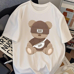 Men’s Relaxed Fit Cotton T-Shirt – Teddy Bear “Bear Don’t Worry” Graphic