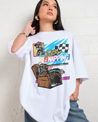 I Would Rather Be Napping Oversized Tee