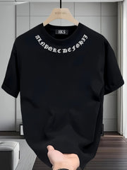 Men’s Heavyweight Cotton Graphic Tee – Loose Fit Floral Print