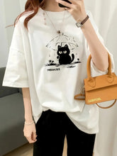 Women's Oversized Cotton T-Shirt – Loose Fit Casual Tee