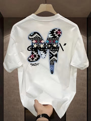 Men's Loose Fit Cotton Graphic T-Shirt – "GOODDAY" Print