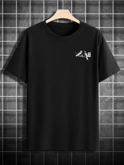 Men’s Casual Floral & Bird Print T-Shirt – 100% Cotton