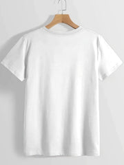 Women's Anime Rabbit Graphic T-Shirt - Cute Bunny Tee with Black Print, Breathable Loose Fit Top for Everyday, Parties, Conventions - Lightweight Spring/Summer Shirt (Machine Washable), Party Outfit, Stretchy Fabric, Streetwe