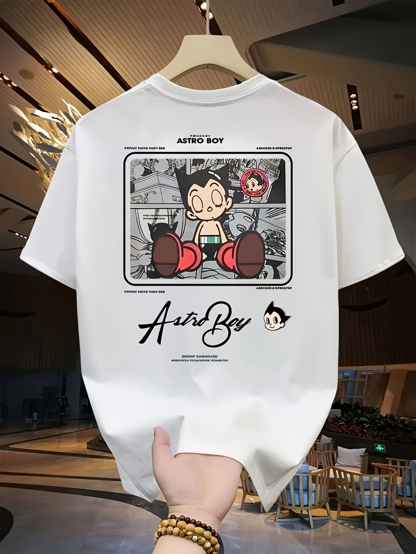 Men's Anime Graphic T-Shirt – Heavyweight Cotton, Loose Fit